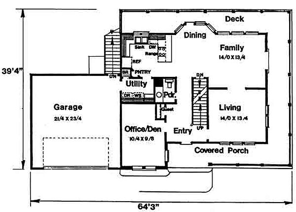 main floor house blueprint