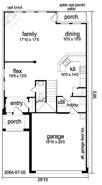 main floor house blueprint