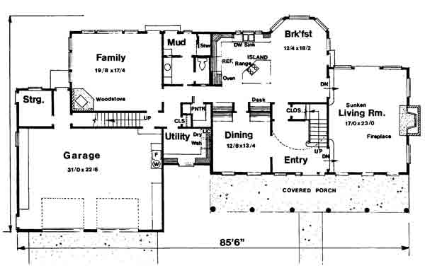 main floor house blueprint