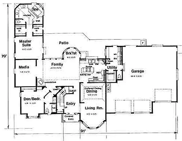 main floor house blueprint