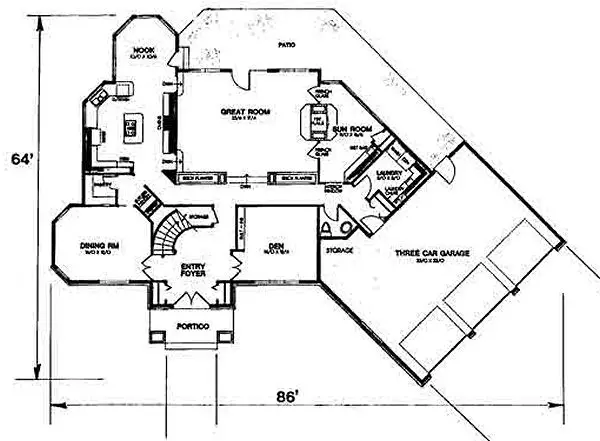 main floor house blueprint