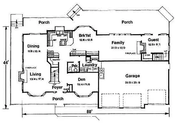 main floor house blueprint