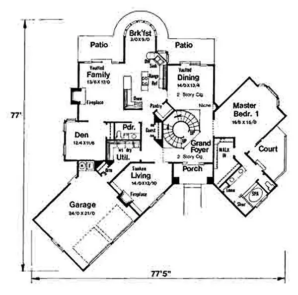 main floor house blueprint