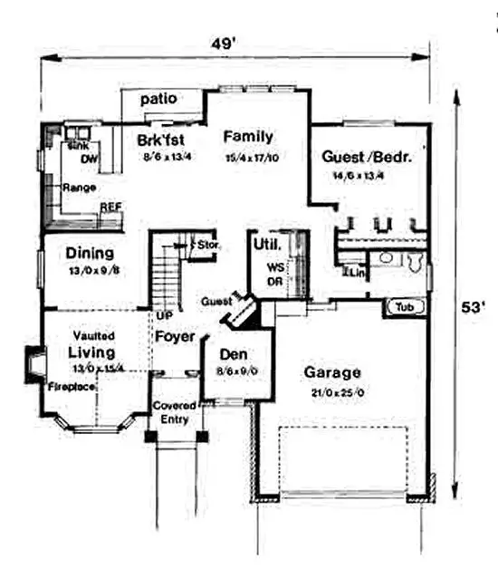 main floor house blueprint