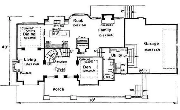 main floor house blueprint