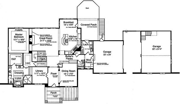 main floor house blueprint
