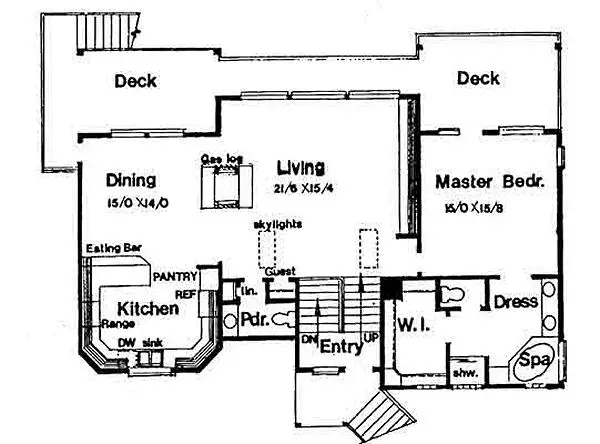 main floor house blueprint