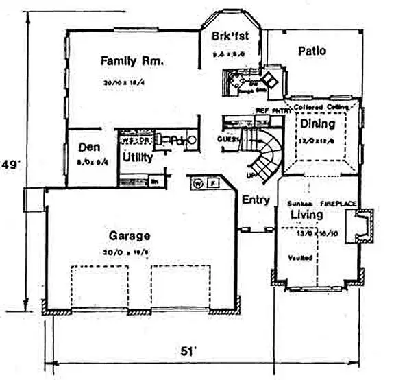 main floor house blueprint