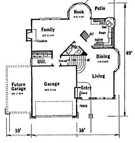 main floor house blueprint
