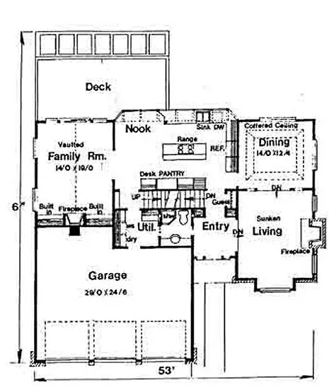 main floor house blueprint