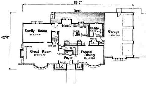 main floor house blueprint