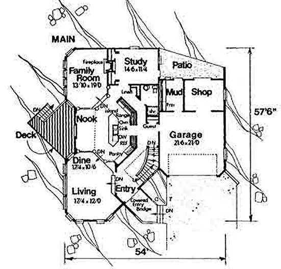 main floor house blueprint