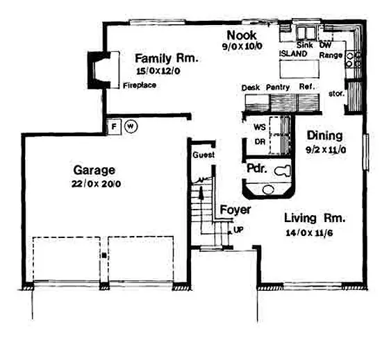 main floor house blueprint