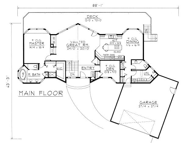 main floor house blueprint