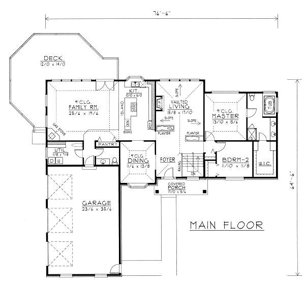 main floor house blueprint