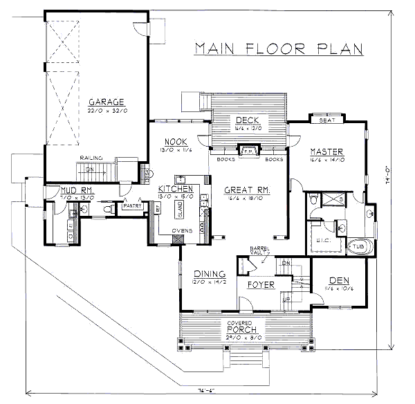 main floor house blueprint