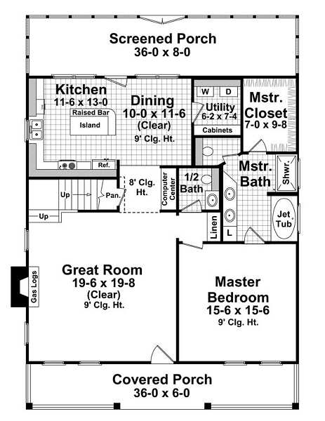 main floor house blueprint