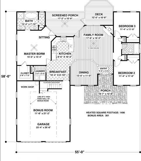 main floor house blueprint