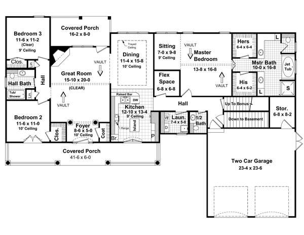 main floor house blueprint