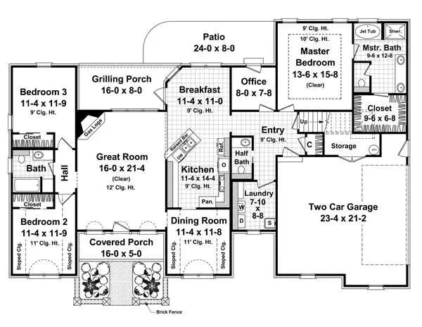 main floor house blueprint