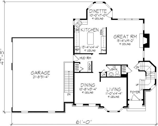 main floor house blueprint