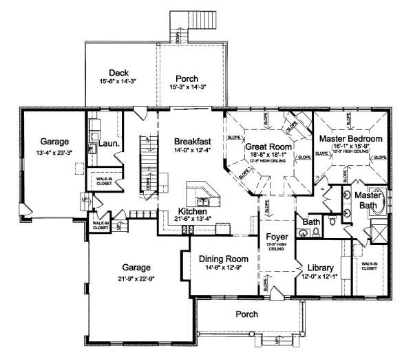 main floor house blueprint