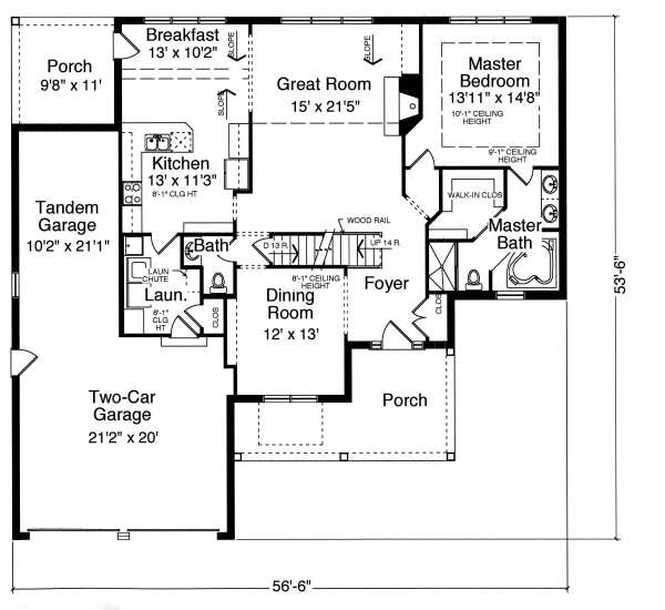 main floor house blueprint