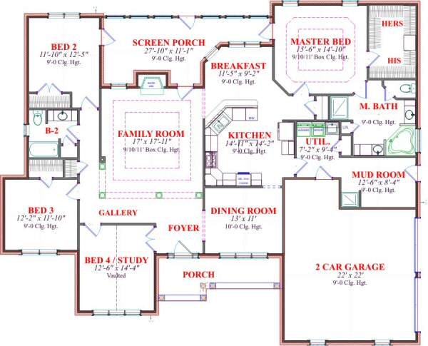 main floor house blueprint