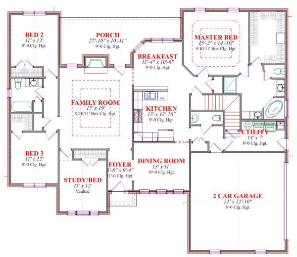 main floor house blueprint
