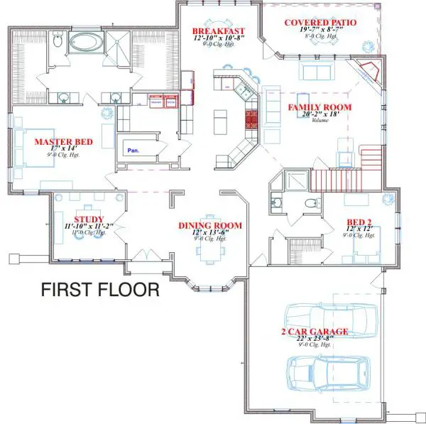 main floor house blueprint