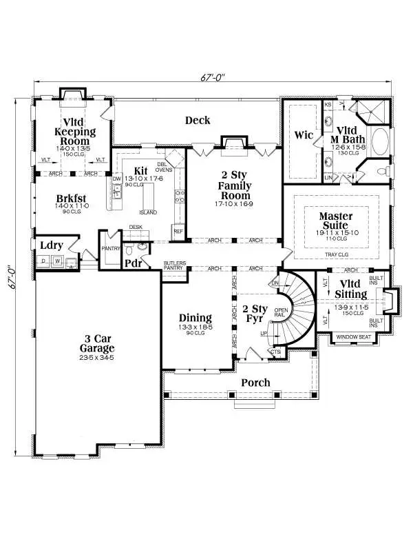 main floor house blueprint