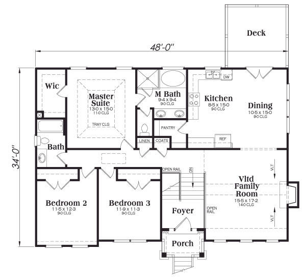 main floor house blueprint