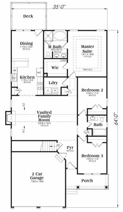 main floor house blueprint