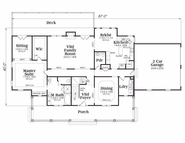 main floor house blueprint