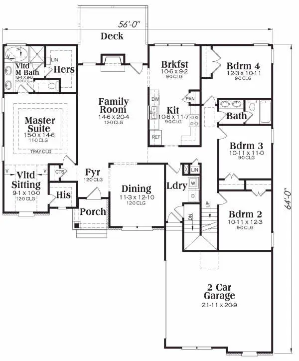 main floor house blueprint