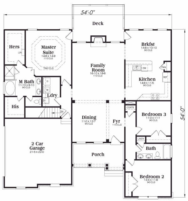 main floor house blueprint