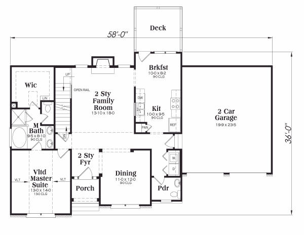 main floor house blueprint