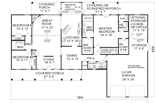 main floor house blueprint