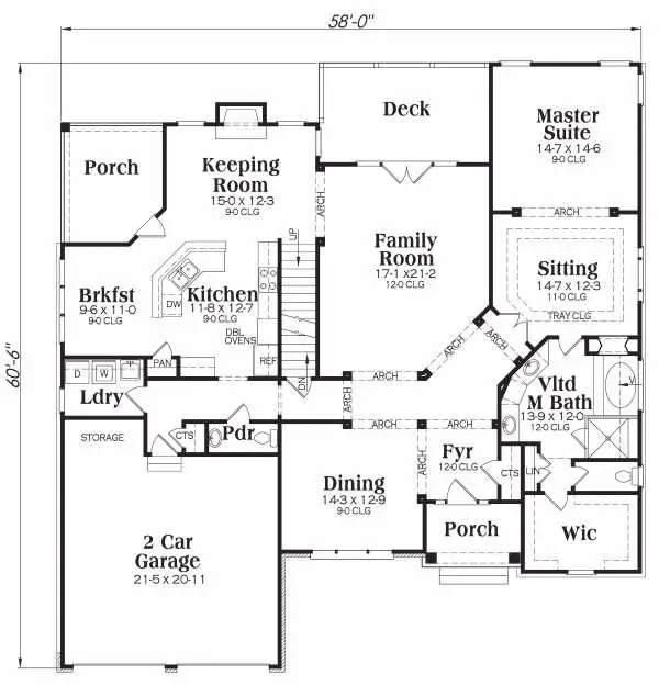 main floor house blueprint