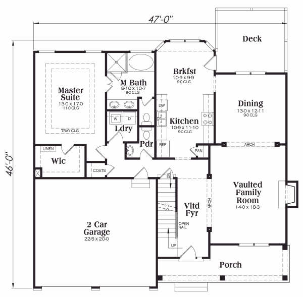 main floor house blueprint