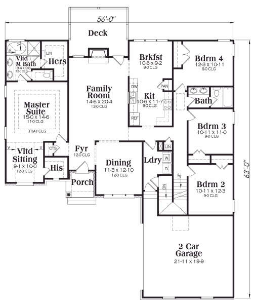main floor house blueprint