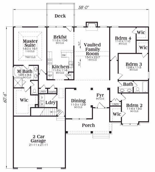 main floor house blueprint