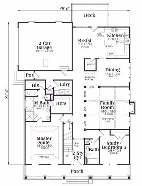 main floor house blueprint