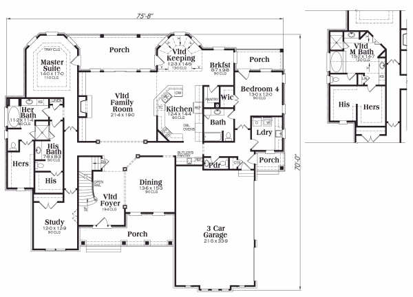 main floor house blueprint