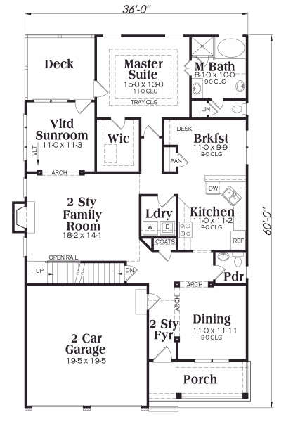 main floor house blueprint