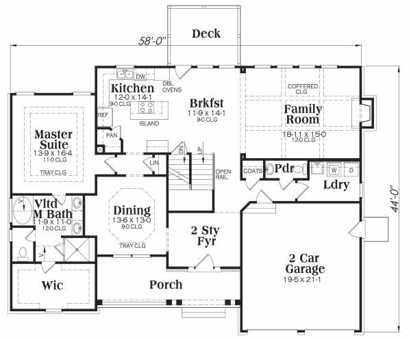 main floor house blueprint