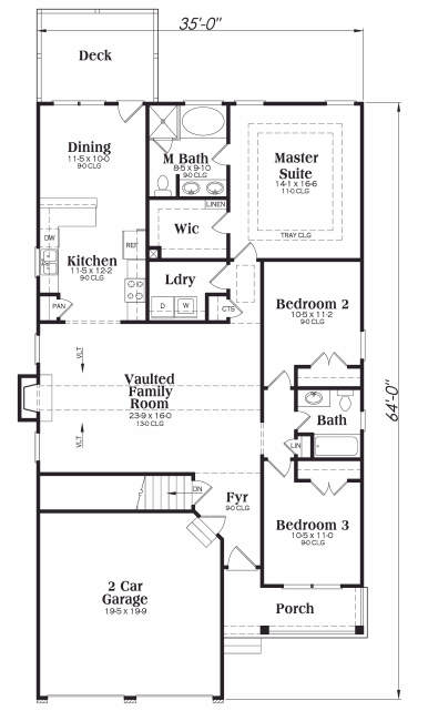 main floor house blueprint