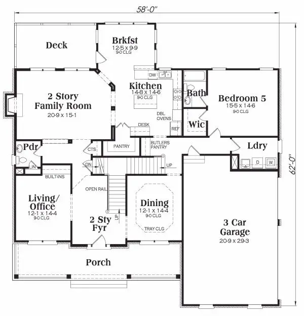 main floor house blueprint