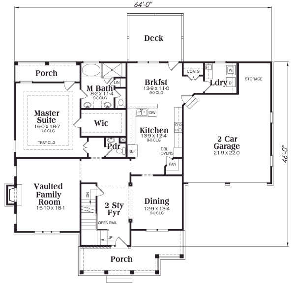 main floor house blueprint