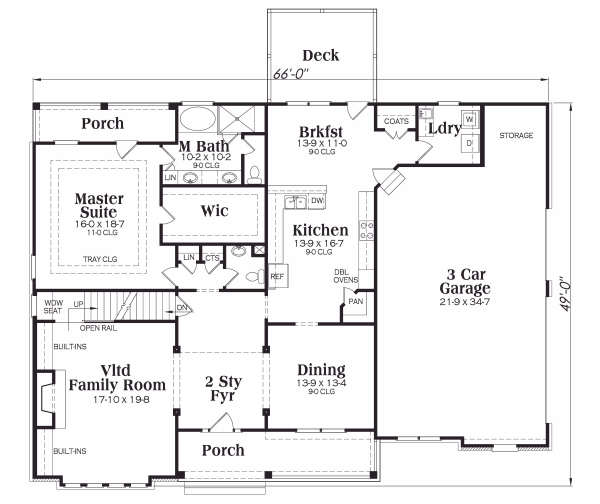 main floor house blueprint